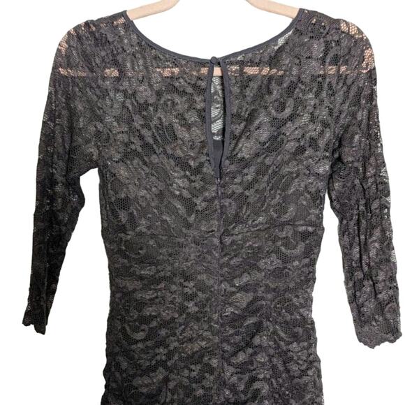 Eliza J Royal Collection Purple Lace Bodycon Sheath Style Cocktail Dress Size 2 - Picture 3 of 6